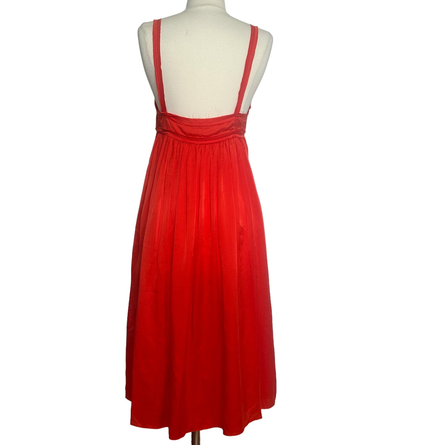 Red Silk Dress - S/M