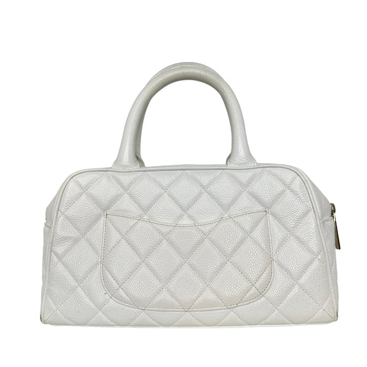 White Caviar Bowler Bag