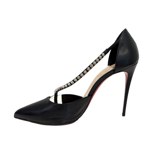 Black Spike Heels -9.5