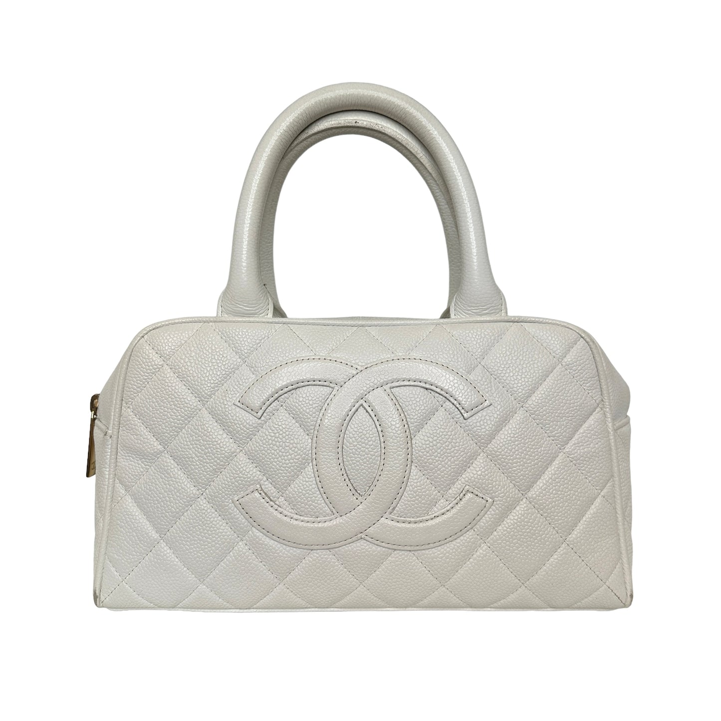 White Caviar Bowler Bag