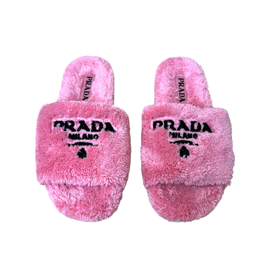 Pink Logo Sandals - 10