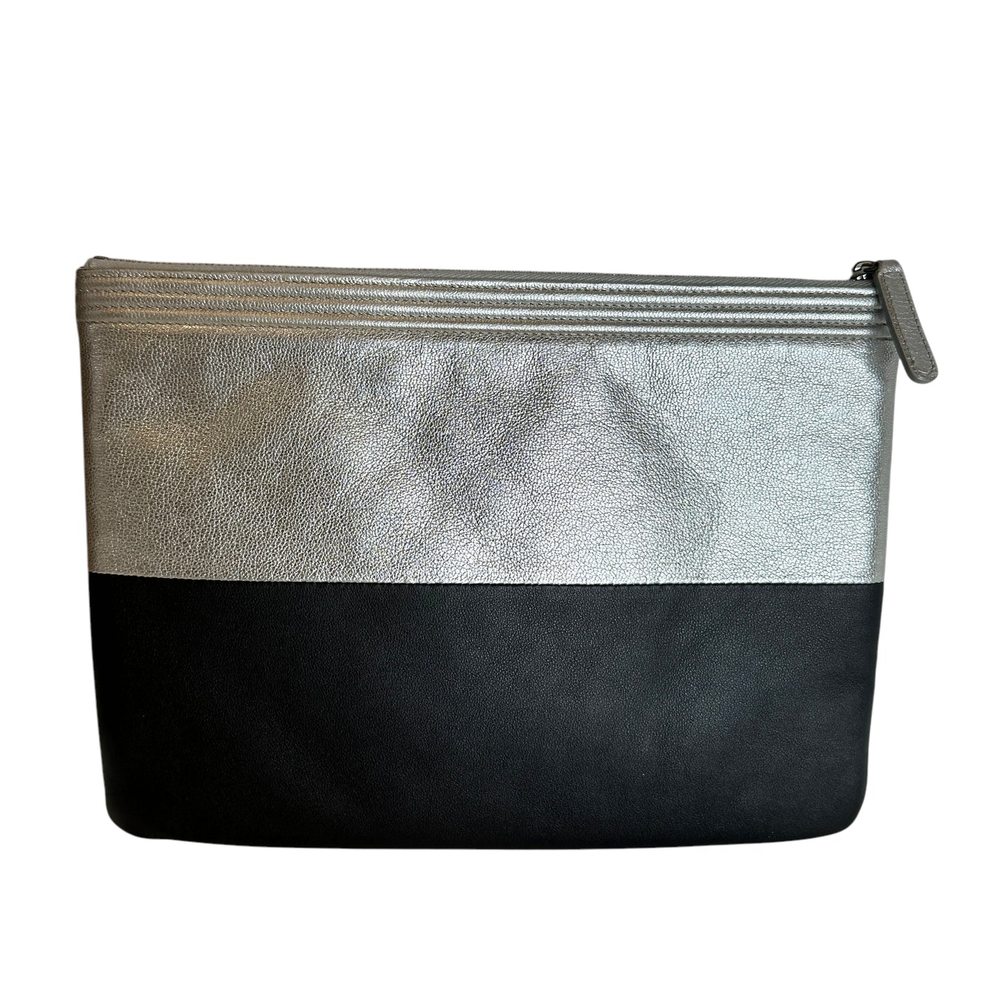 Silver Boy Clutch