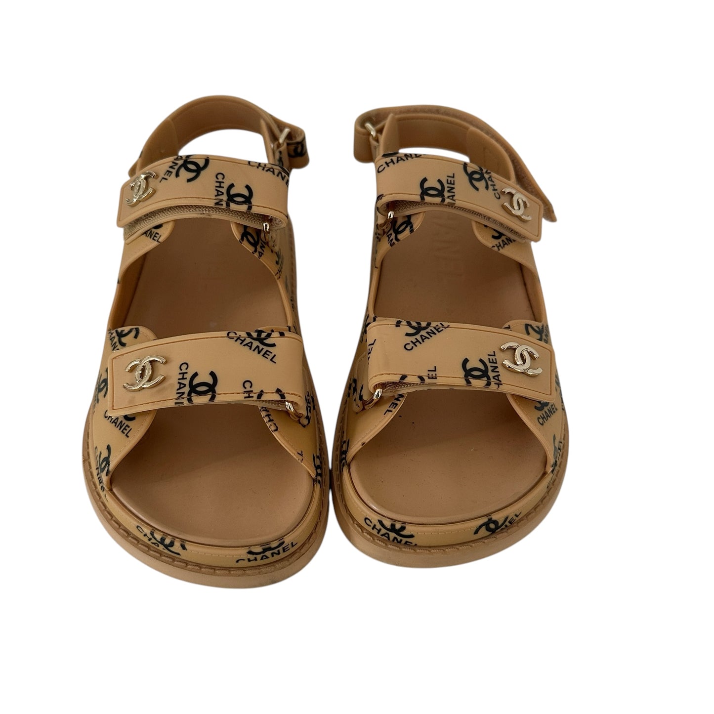 Chanel Logo Dad Sandals - 7