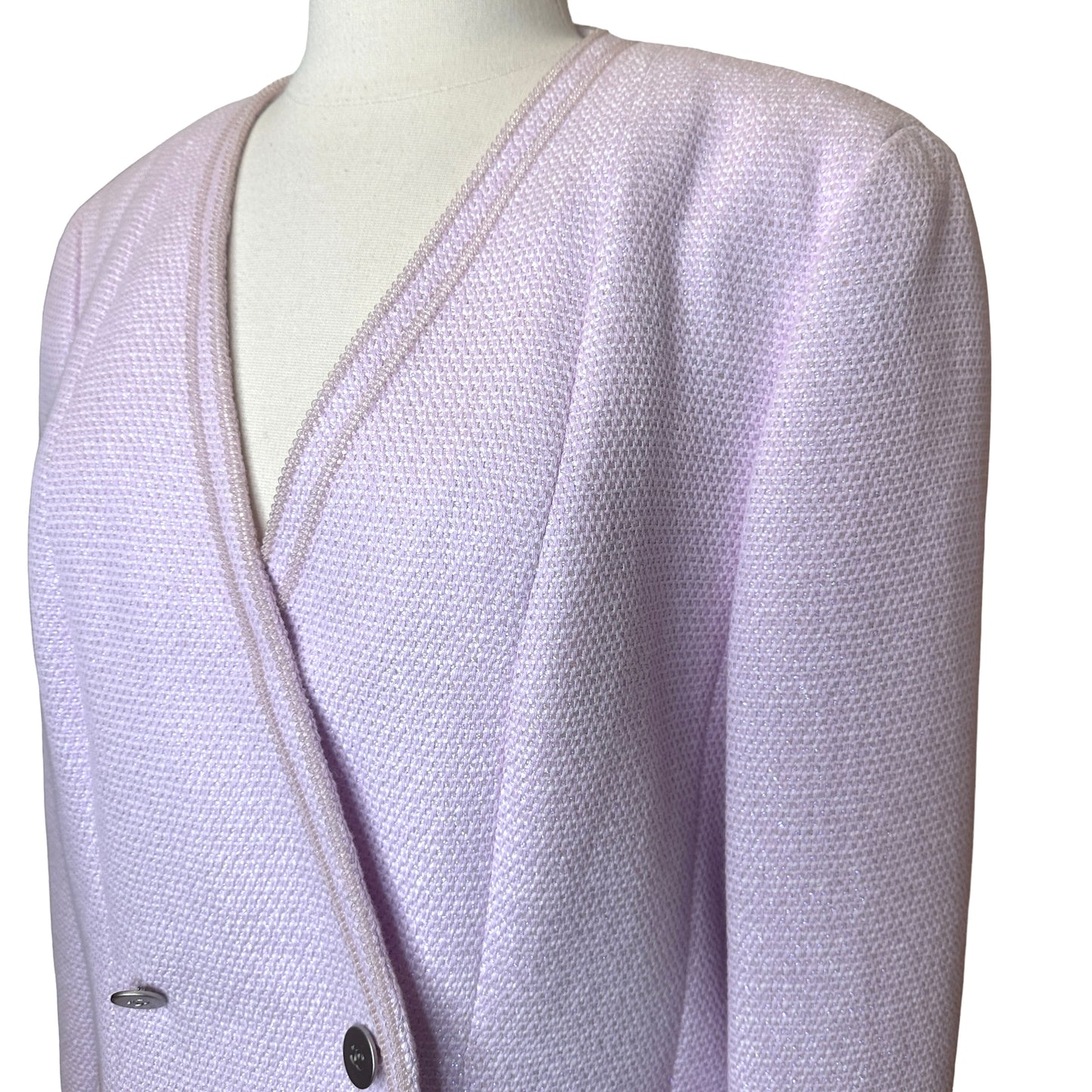 Pink & Iridescent Tweed Blazer - M/L