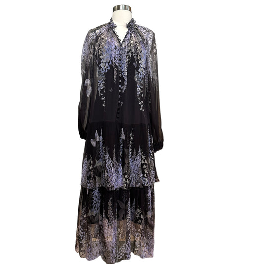 Silk Floral Dress - S/M