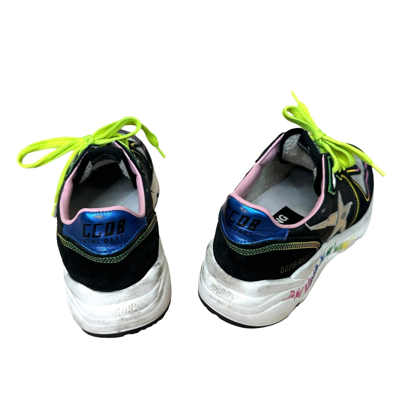 Black and Multicolor Sneakers - 9