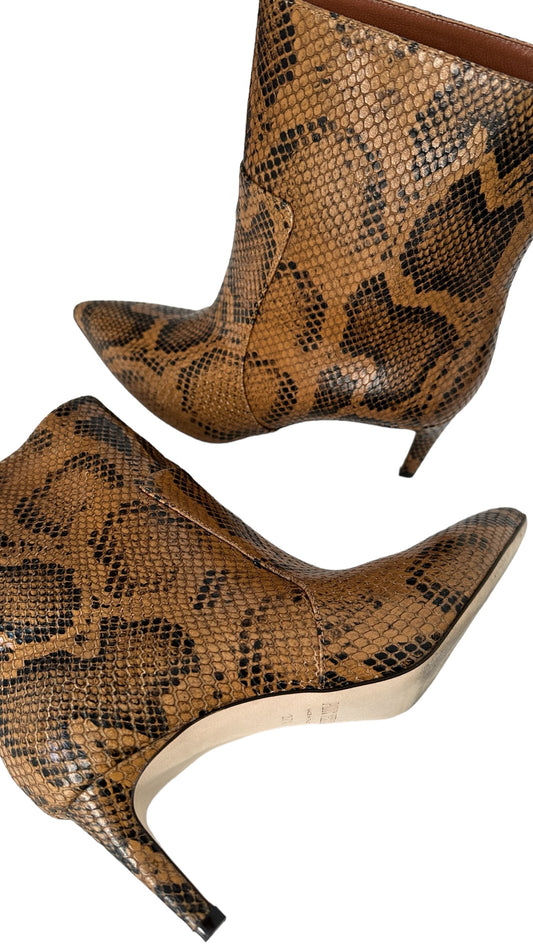 Python Brown Boots - 7.5
