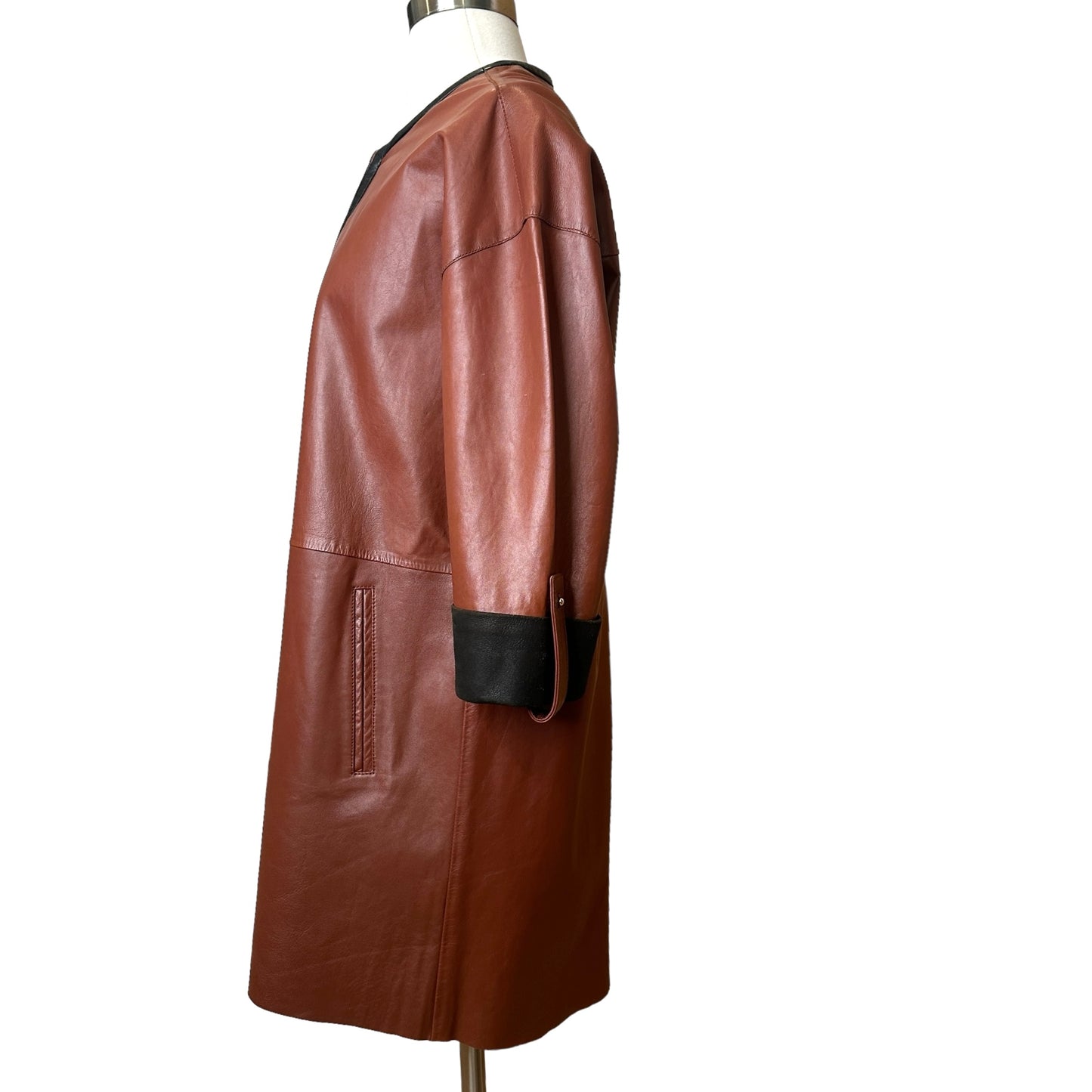 Brown Leather Jacket - M
