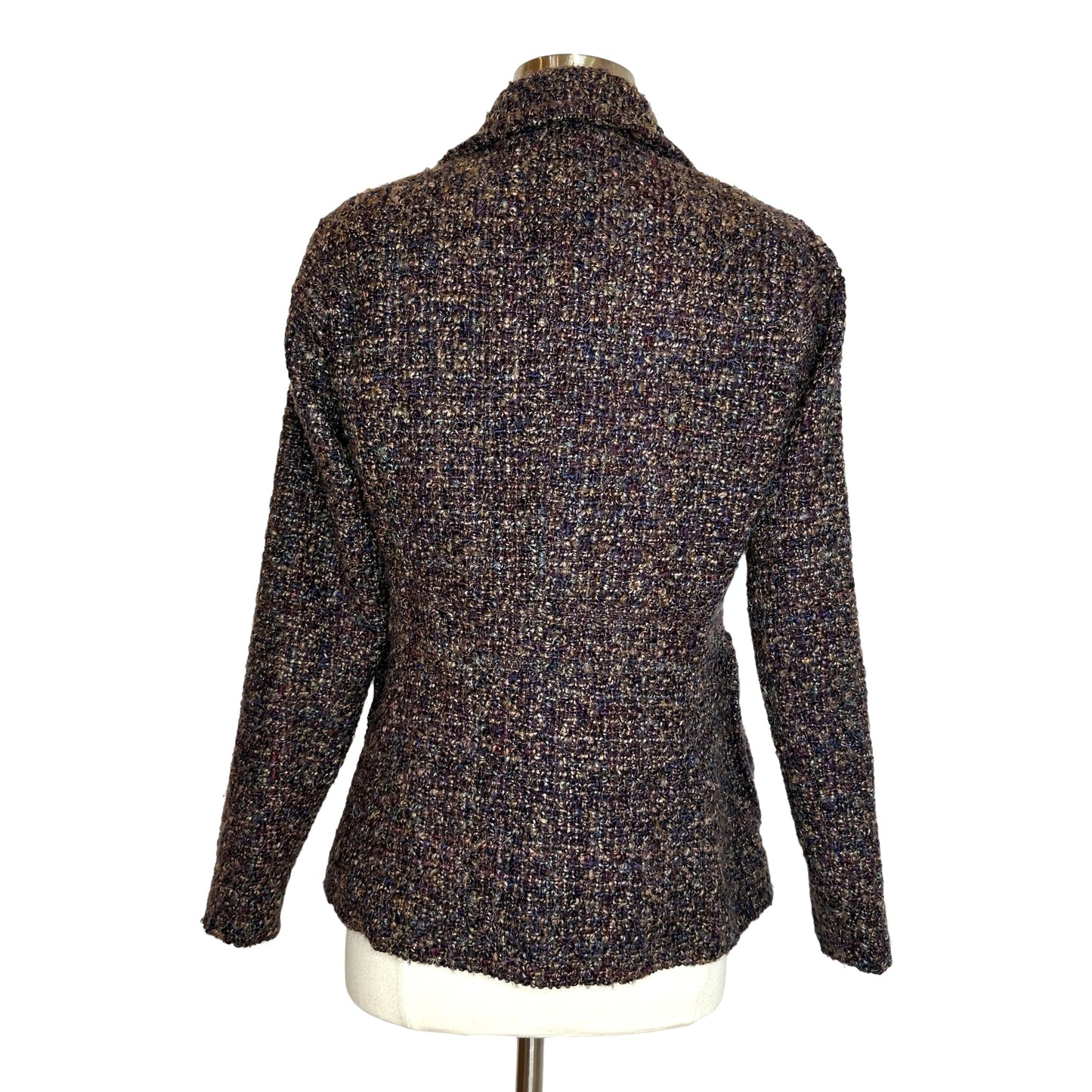 Vintage Purple Tweed Blazer - M