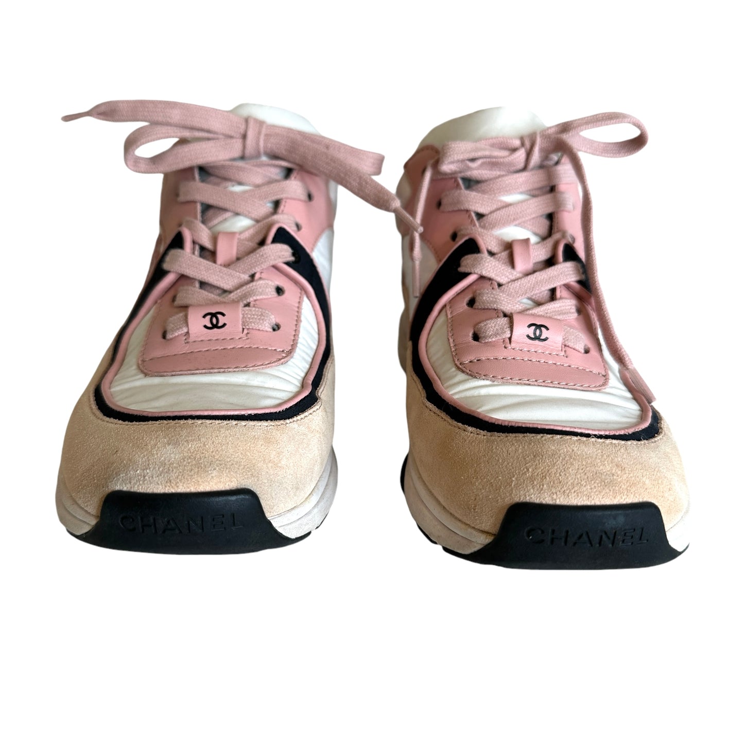 Pink Logo Sneakers - 8