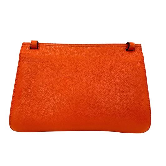 Orange Bamboo Crossbody Bag