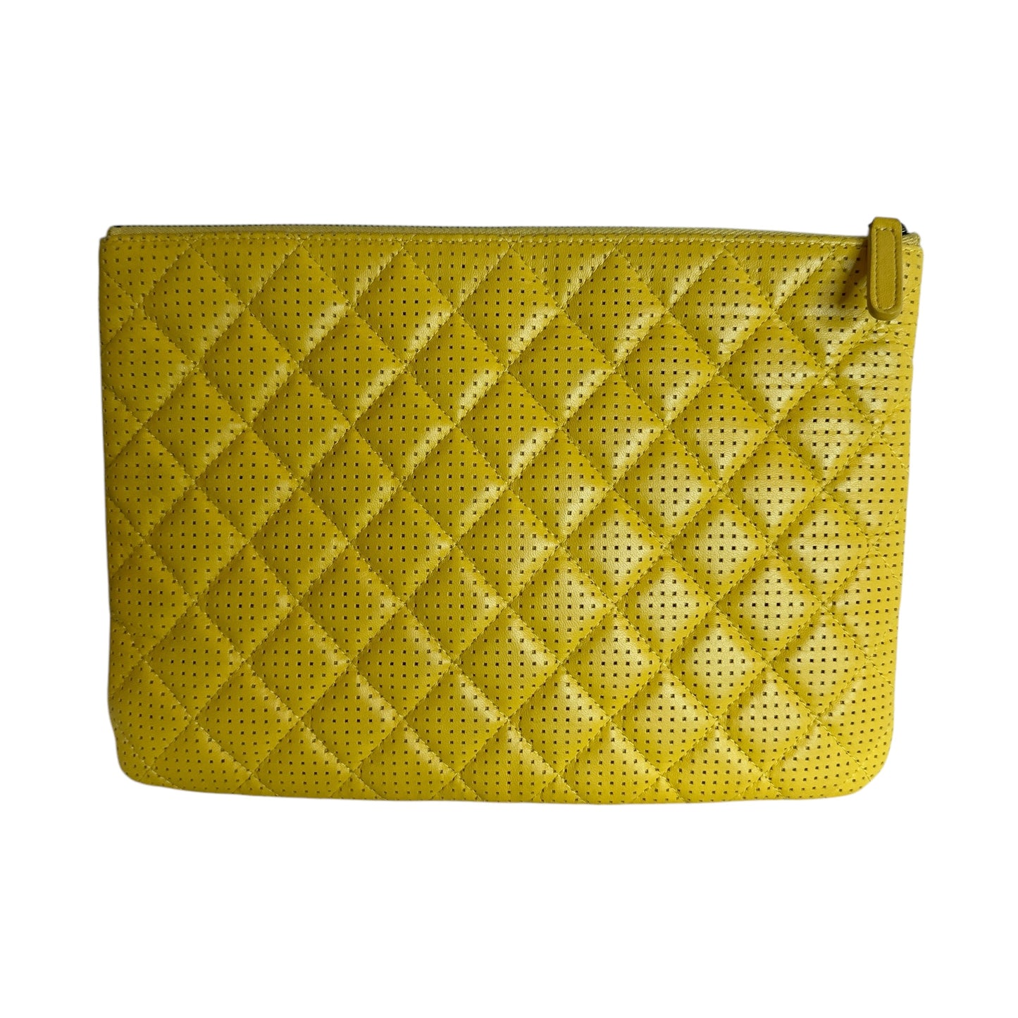 Yellow Leather Clutch