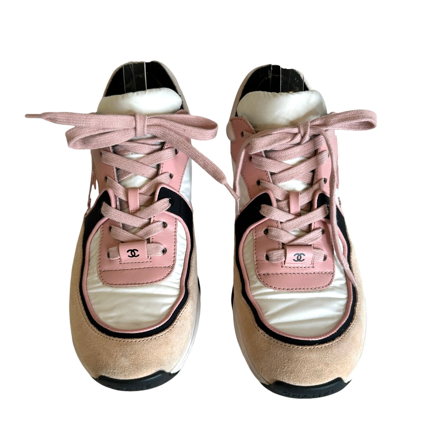 Pink Logo Sneakers - 8