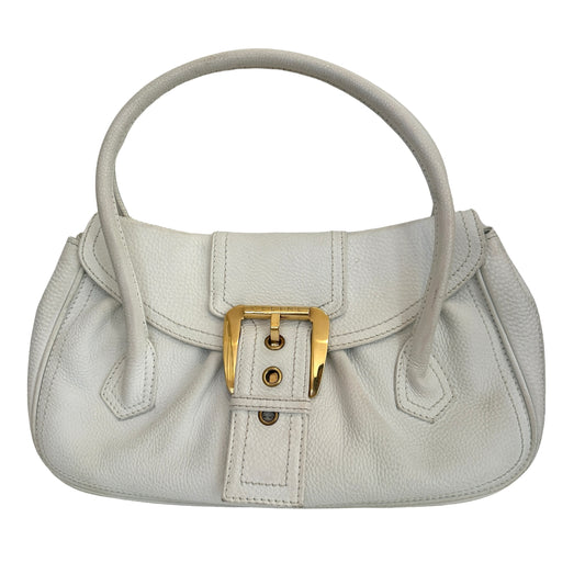 Vintage White Leather Bag
