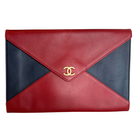Red & Navy Clutch