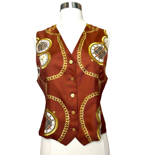 Vintage Silk Vest - M