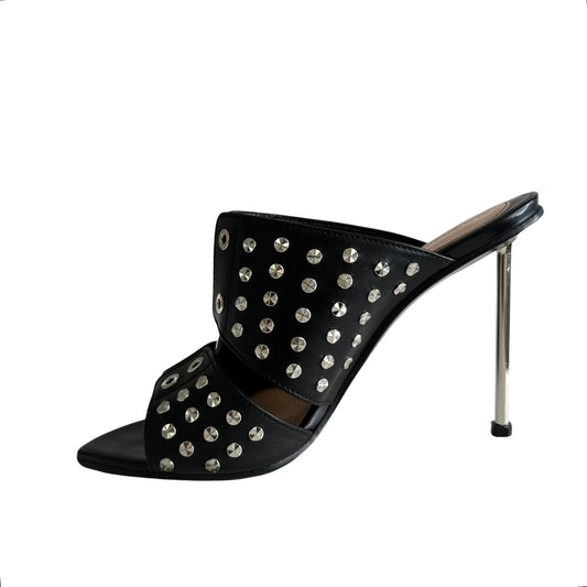 Black Studded Heels - 9