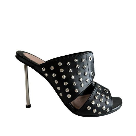 Black Studded Heels - 9