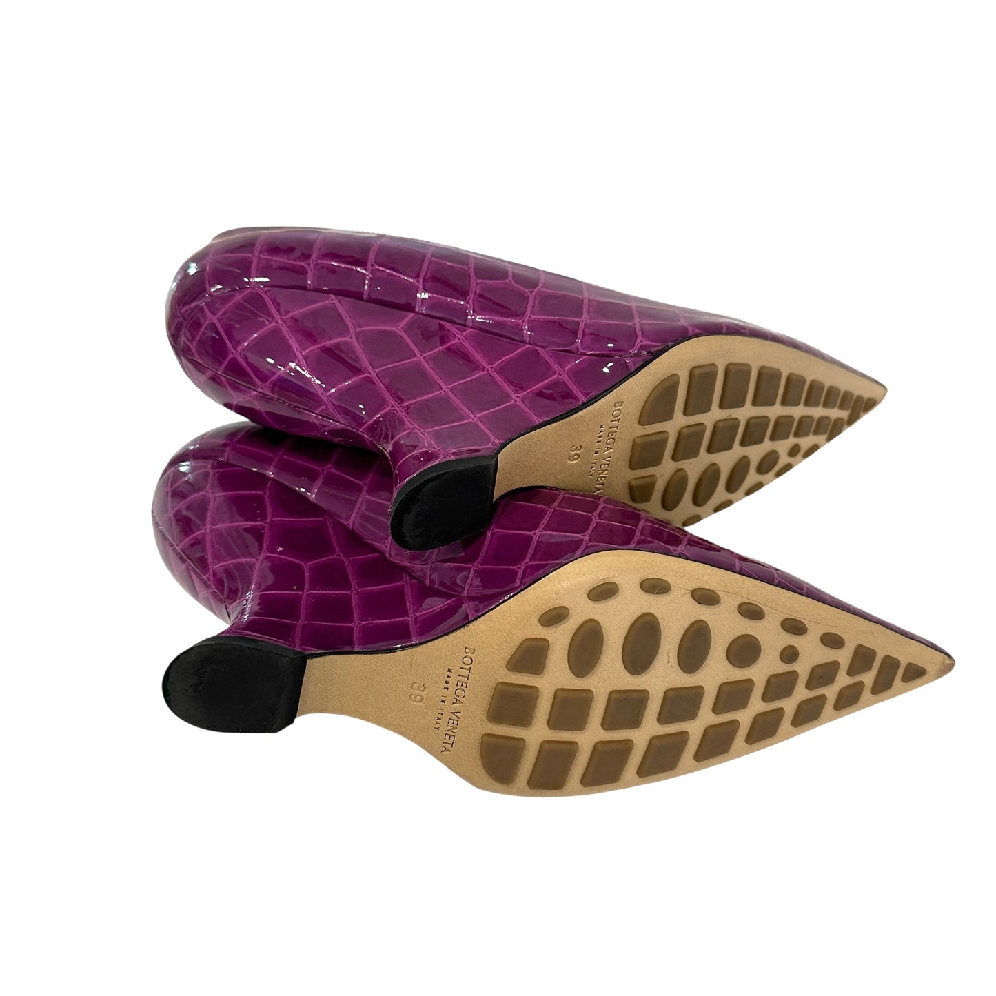 Purple Croc Heels - 9