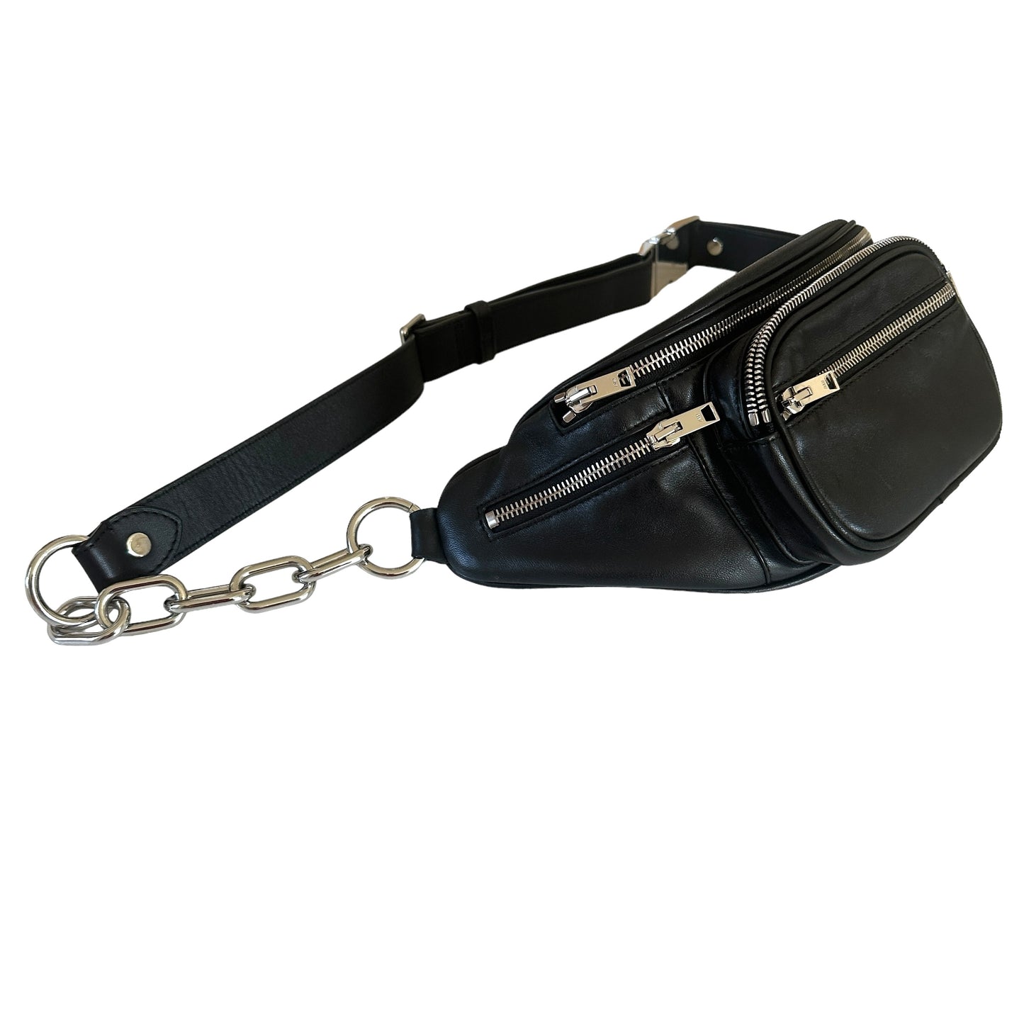 Black & Silver Belt Bag