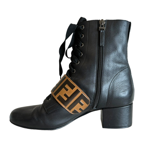 Black Logo Boots - 8