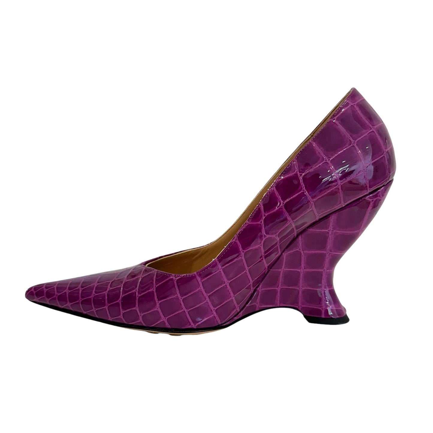 Purple Croc Heels - 9