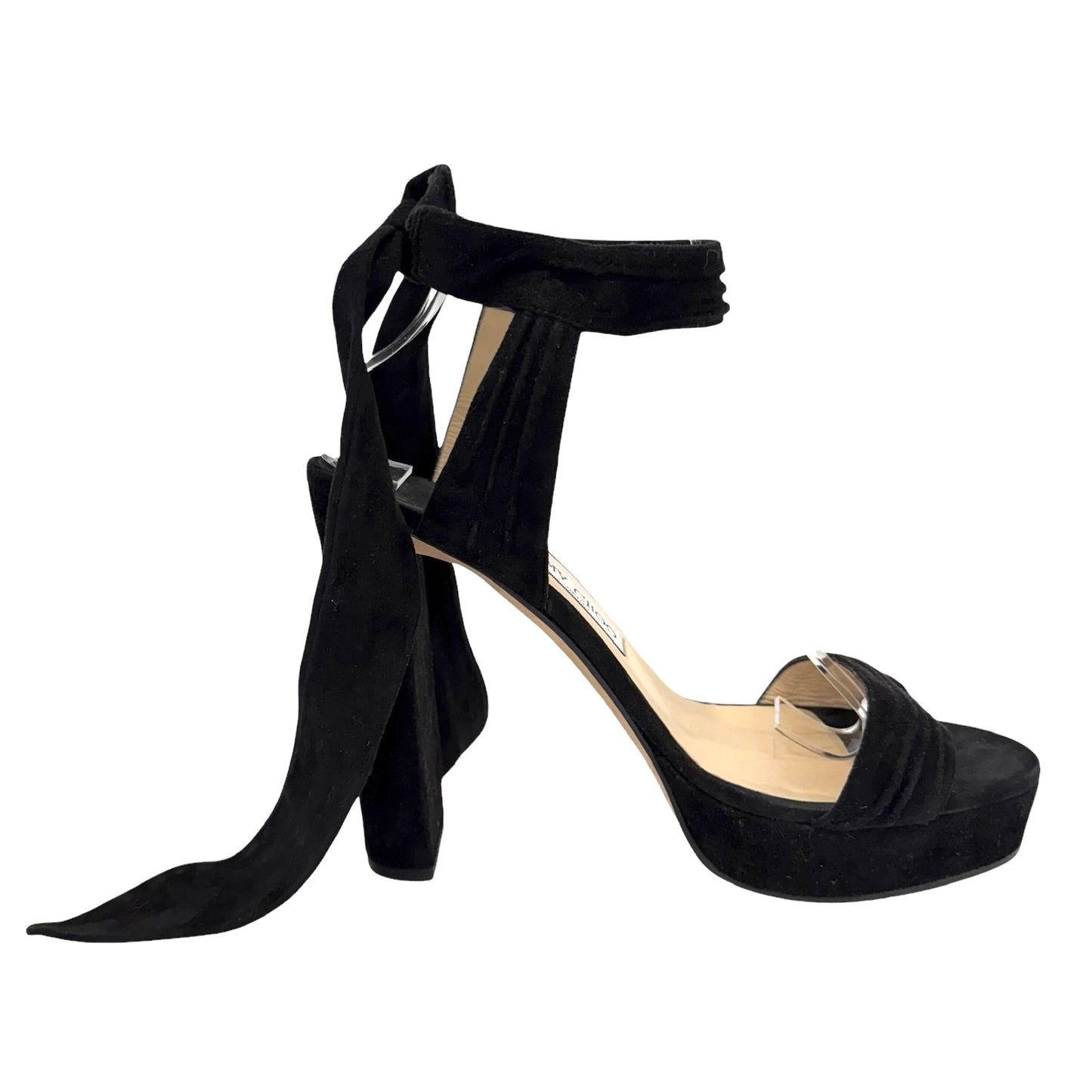 Black Suede Heels - 10