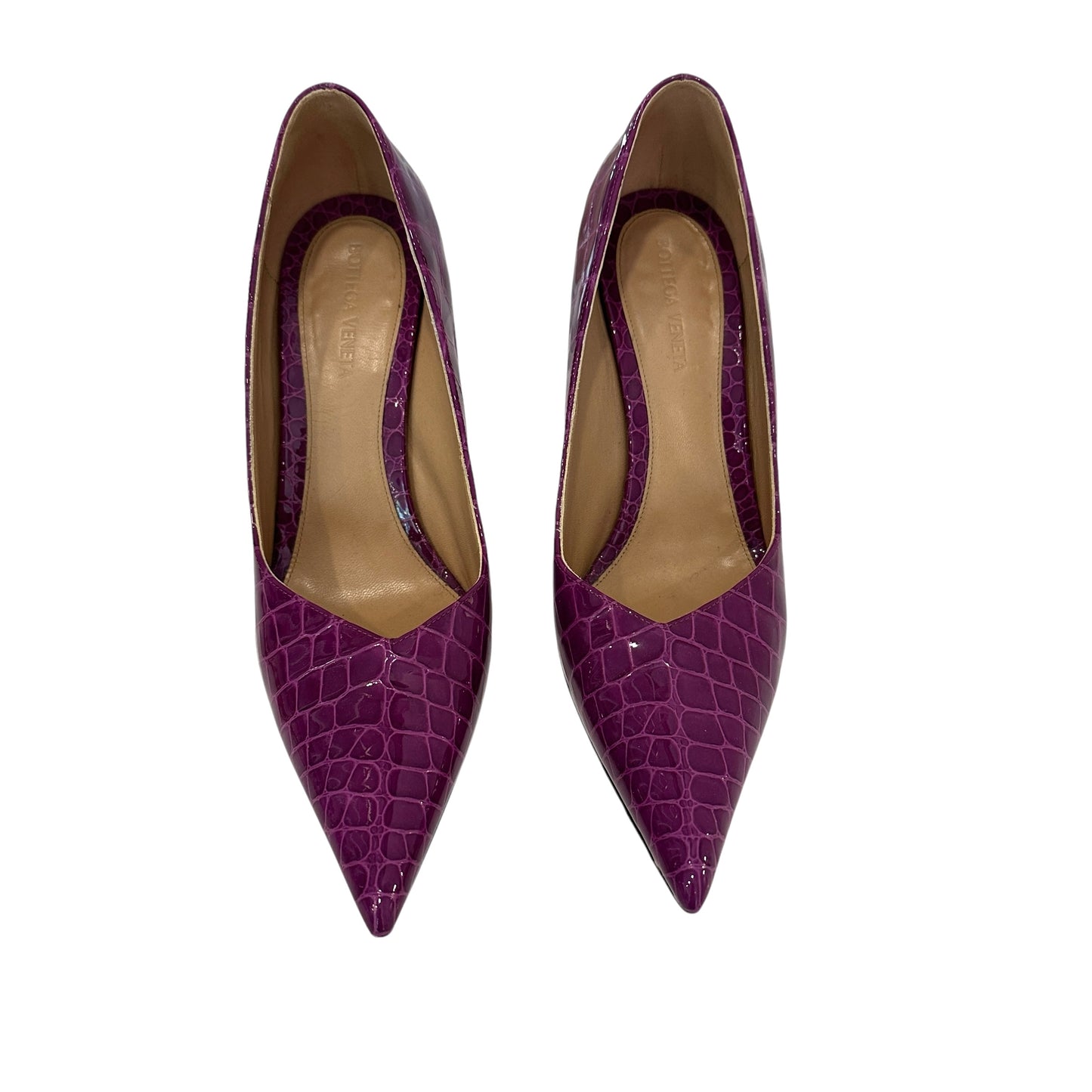 Purple Croc Heels - 9