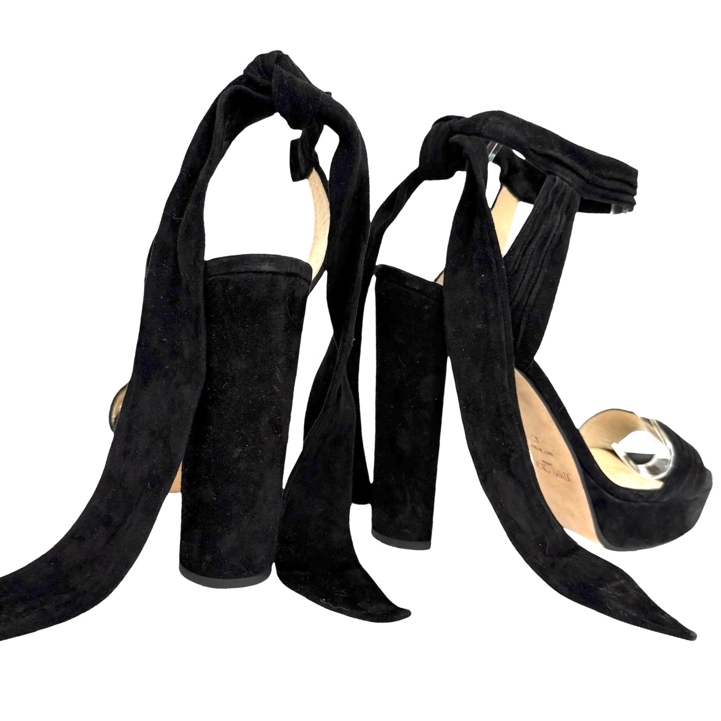 Black Suede Heels - 10