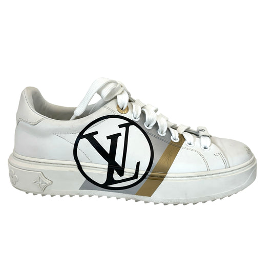 White Logo Sneakers - 7.5