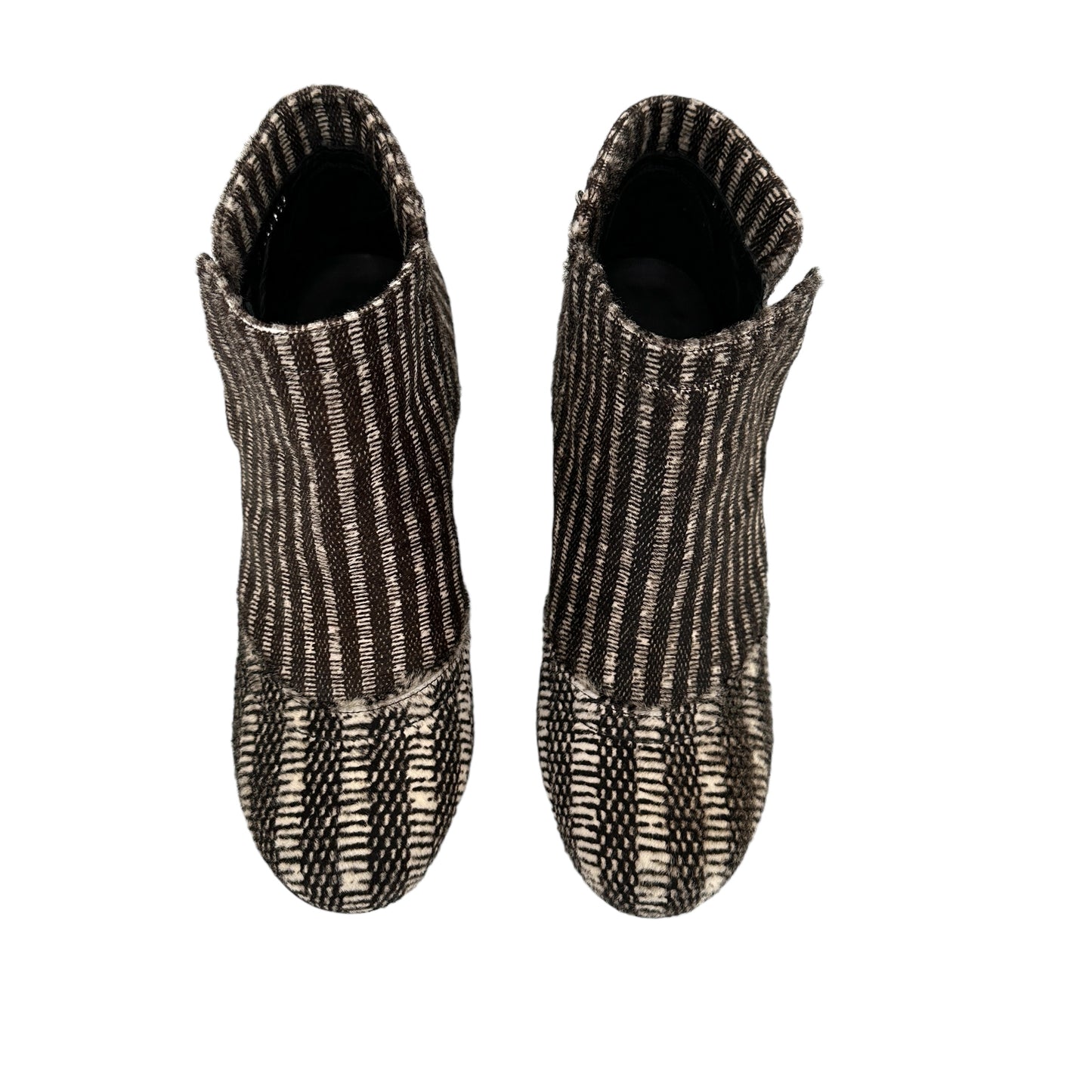 Tweed Heeled Boots - 9
