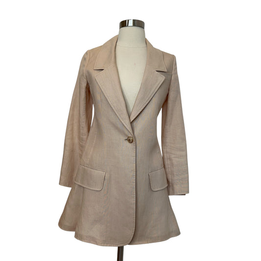 Beige Linen Blazer - S