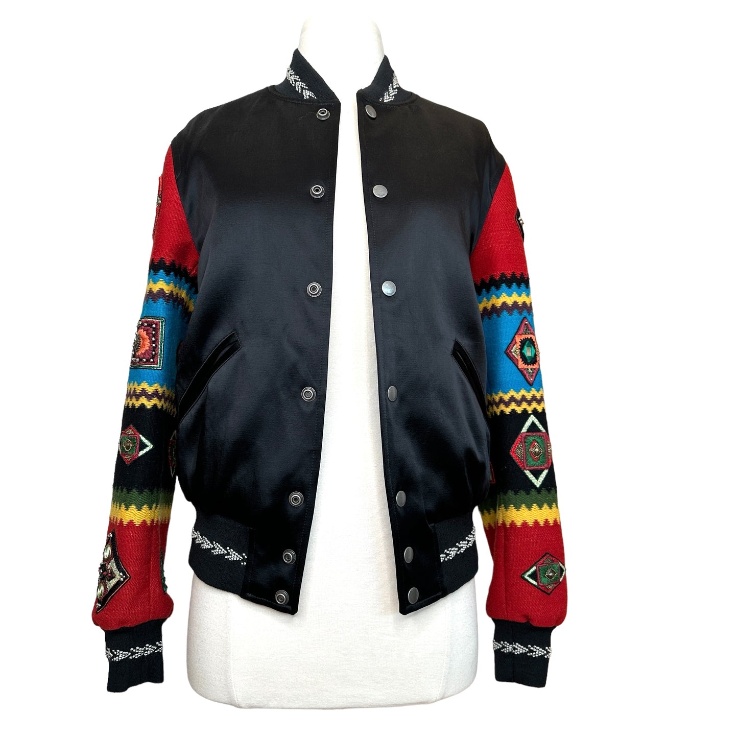 Embroidered Bomber Jacket - XS
