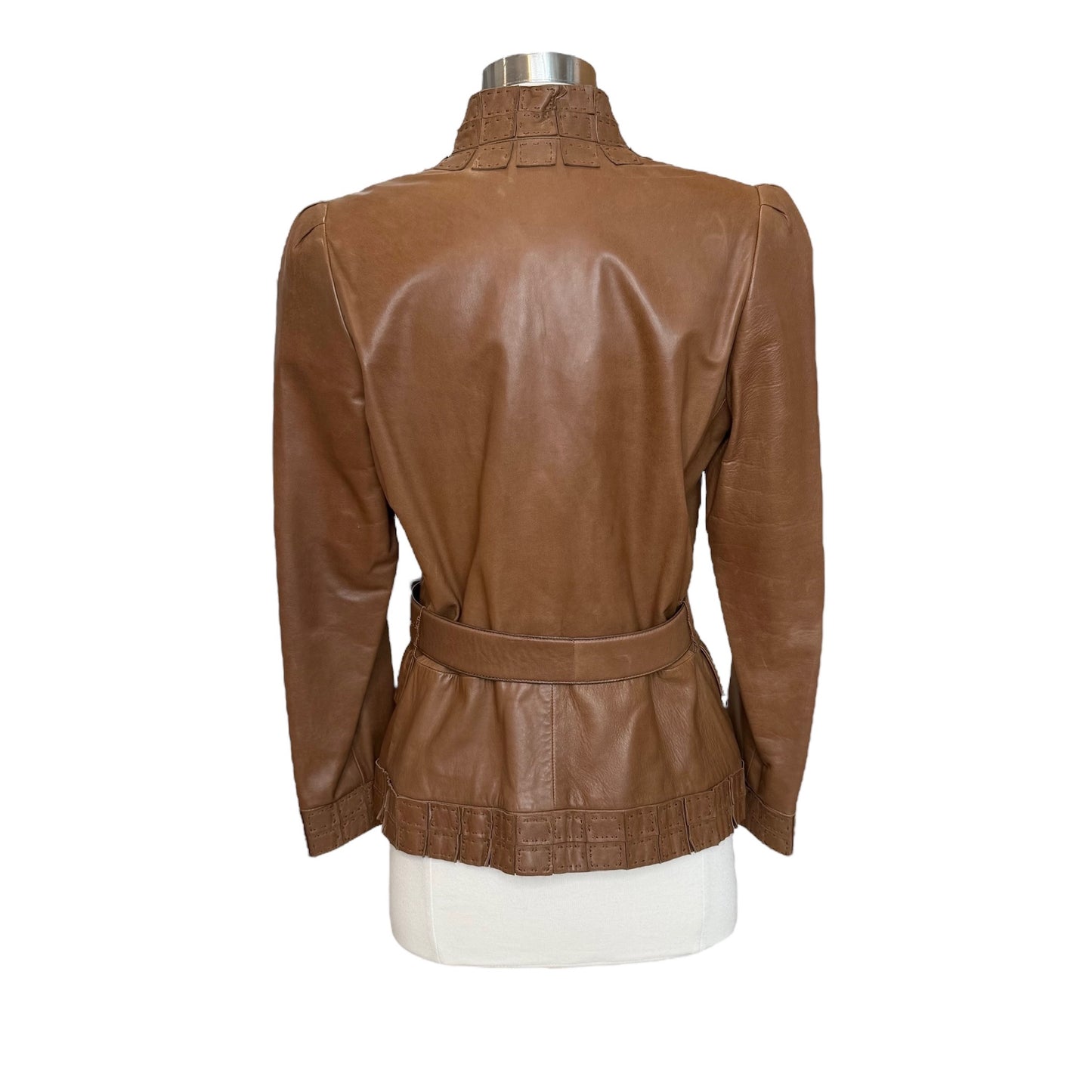 Vintage Brown Leather Jacket - M