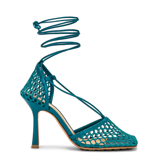 Mesh & Leather Heels - 8.5