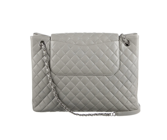 Grey Flap Tote