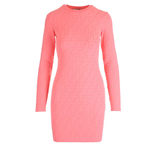 Logo Printed Dress - M No