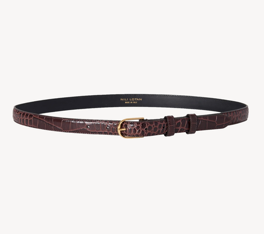 Croc Embossed Belt - S