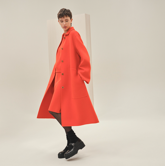 Wrap Cashmere Coat - XS