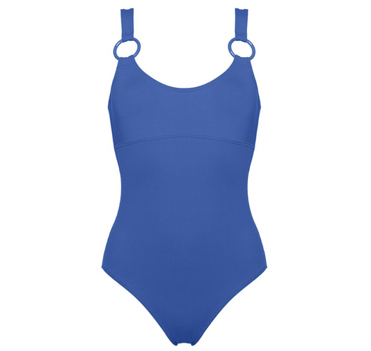 Blue One-Piece Swimsuit - M