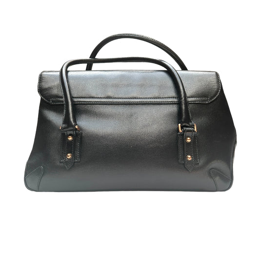 Large Black Leather Bag
