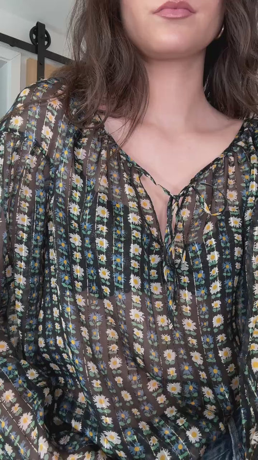 Floral Blouse - M