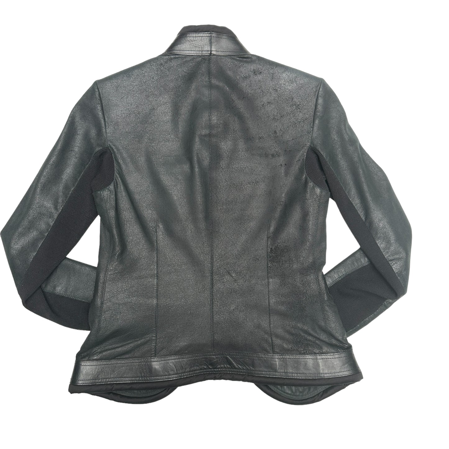 Black Suede & Leather Jacket - S