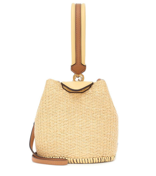 Beige Raffia Bag