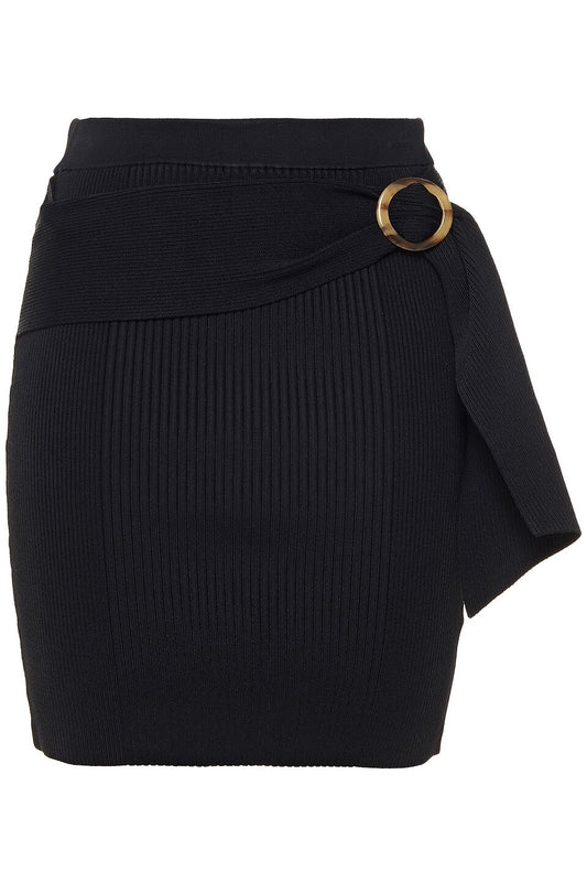 Mini Fitted Black Skirt - XS