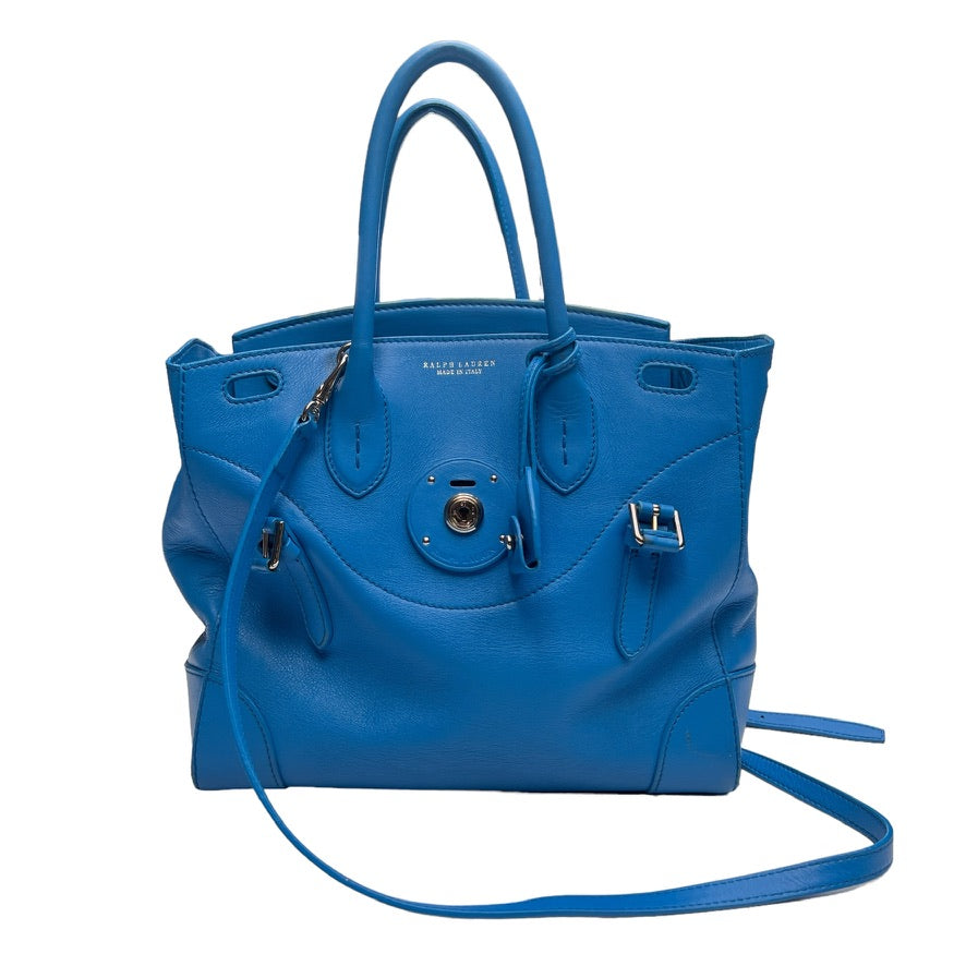 Blue Leather Ricky Handbag