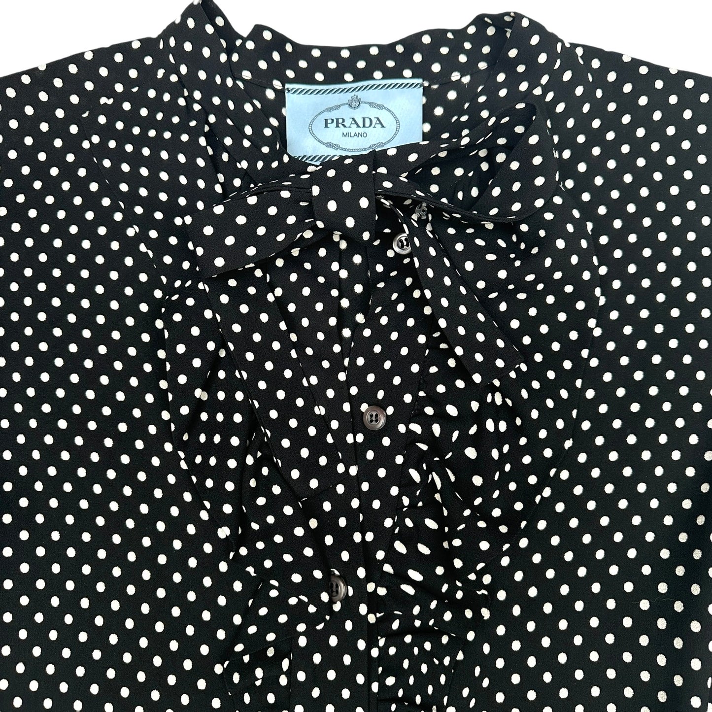 Black & White Polka Dress - M