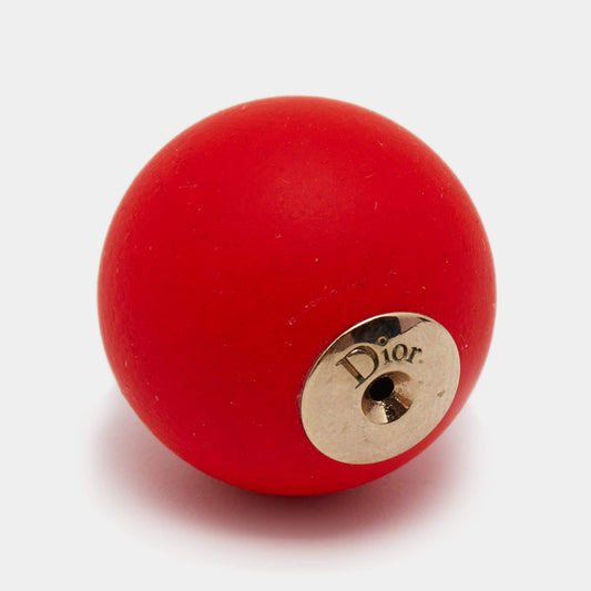 Matte Red Mise En Dior Tribale Earrings