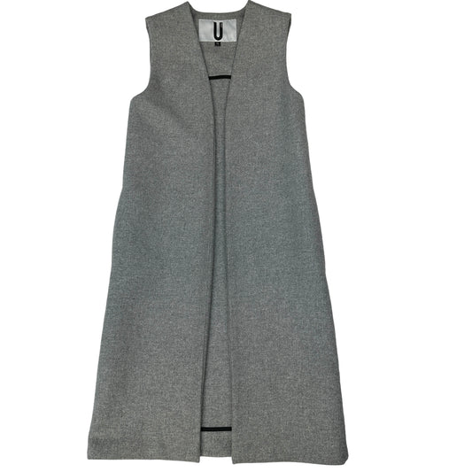 Grey Long Wool Vest - S