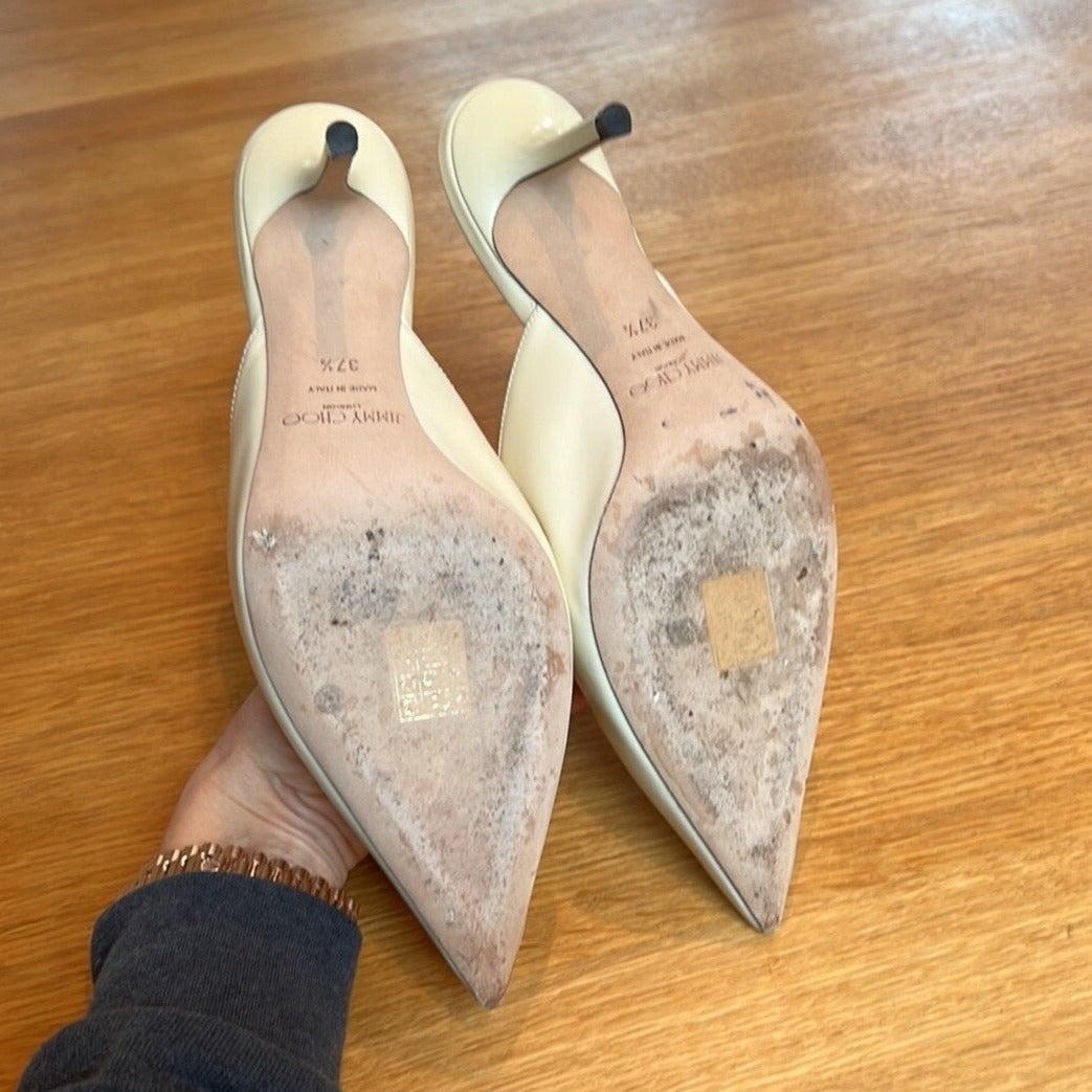 Cream Mules - 7.5